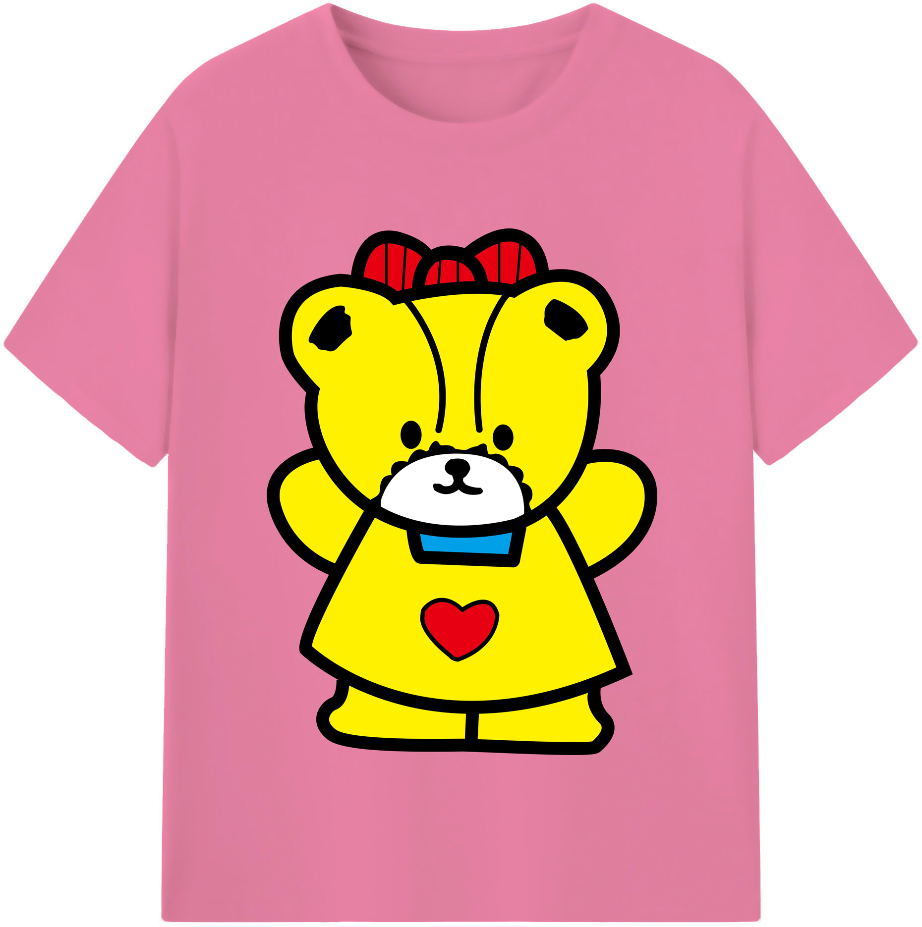 （画像用） Hello Kitty ハローキティ 綿100％半袖Tシャツ（フロントプリント）